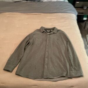 VISSLA Heather Gray Long Sleeve Shirt